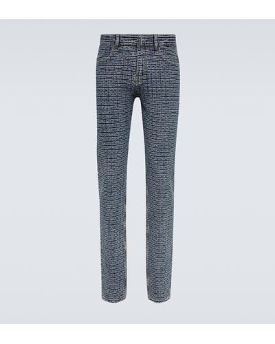 Givenchy Slim-fit 4g Jeans - Blue