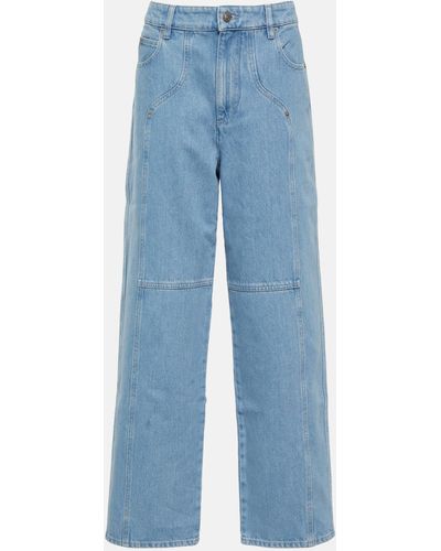 Isabel Marant Valeria Mid-rise Straight Jeans - Blue