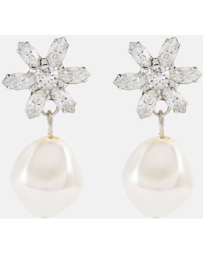 Jennifer Behr Reiss Embellished Earrings - White
