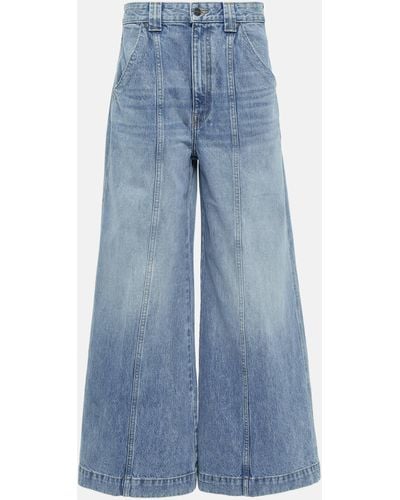 Khaite Jackie Wide-leg Jeans - Blue