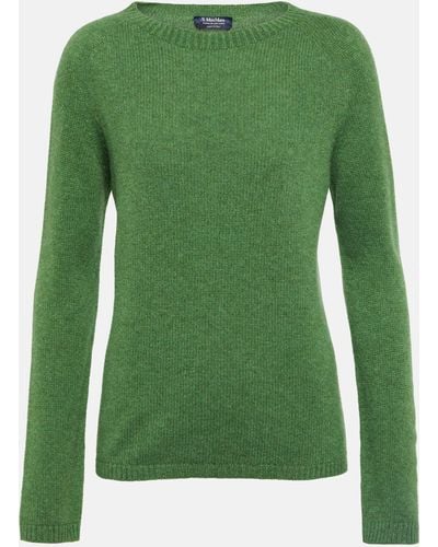 Max Mara Georg Wool And Cashmere-blend Sweater - Green