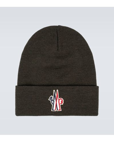 3 MONCLER GRENOBLE Knitted Wool Beanie - Multicolour