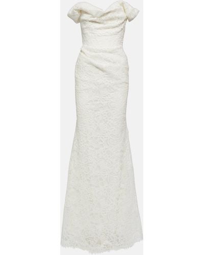 Vivienne Westwood Bridal Nova Cora Off-shoulder Lace Gown - White