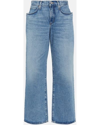 Agolde Fusion Low-rise Straight Jeans - Blue