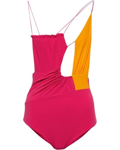 Nensi Dojaka Asymmetric Swimsuit - Multicolour