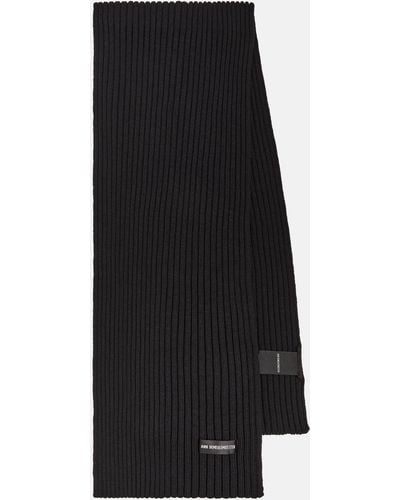 Ann Demeulemeester Thonis Knitted Wool Scarf - Black