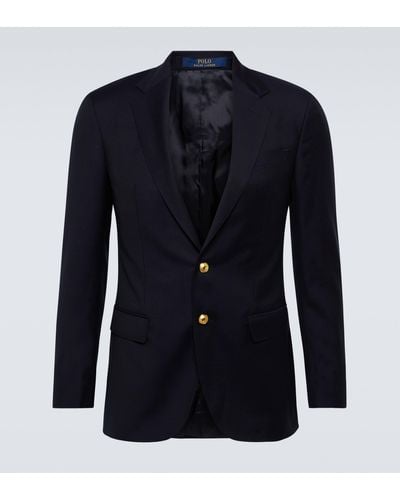 Polo Ralph Lauren Wool Twill Blazer - Blue