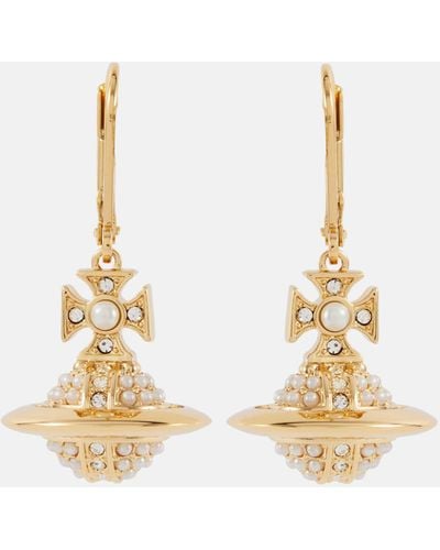 Vivienne Westwood Luzia Embellished Earrings - Metallic