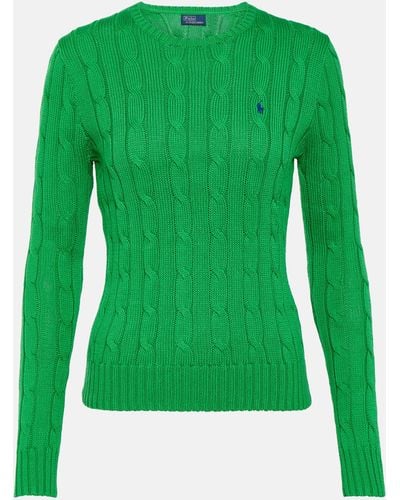 Polo Ralph Lauren Cable-knit Cotton Sweater - Green