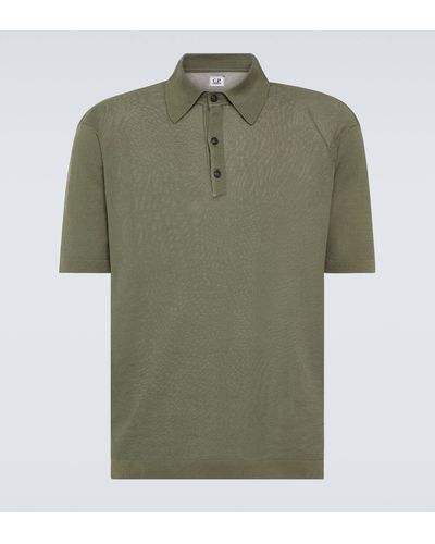 C.P. Company Cotton Polo Sweater - Green