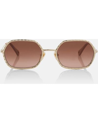 Chloé Hexagonal Sunglasses - Brown