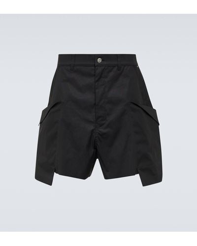 Rick Owens Stefan Cotton-blend Cargo Shorts - Black