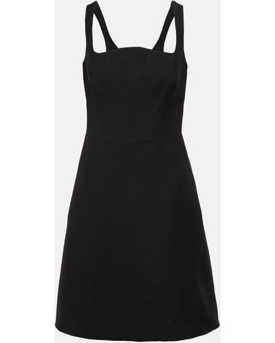 Valentino Crepe Couture Minidress - Black