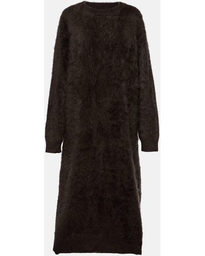 Lisa Yang Amara Cashmere Midi Dress - Black