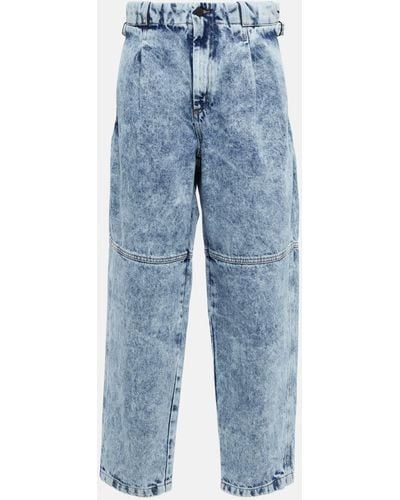The Mannei Shobak Bleached Straight Jeans - Blue