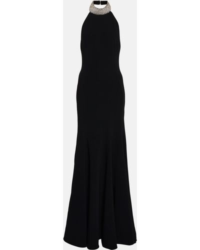 Stella McCartney Bridal Embellished Halterneck Gown - Black