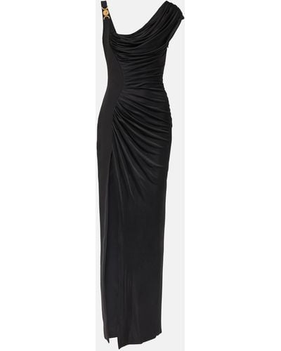 Versace Medusa '95 Draped Gown - Black