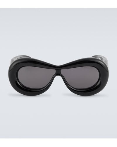Loewe Inflated Mask Sunglasses - Brown