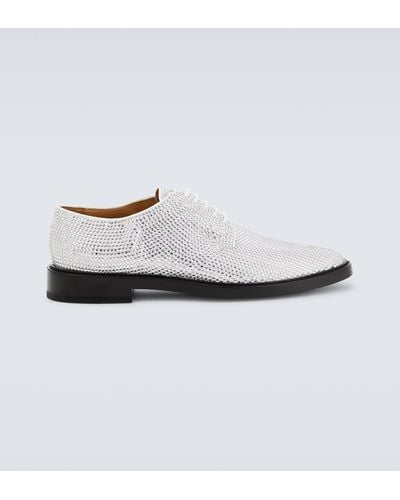 Maison Margiela Tabi Embellished Derby Shoes - White
