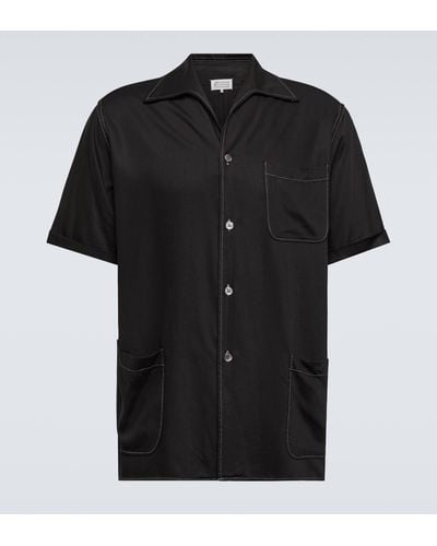 Maison Margiela Contrast Stitch Shirt - Black
