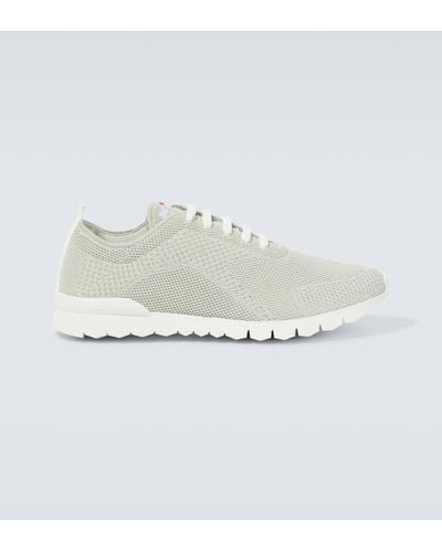 Kiton Knit Sneakers - White