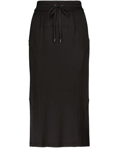 Tom Ford Drawstring Jersey Midi Skirt - Black