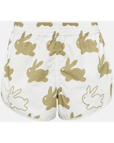 JW Anderson Printed Running Shorts - White