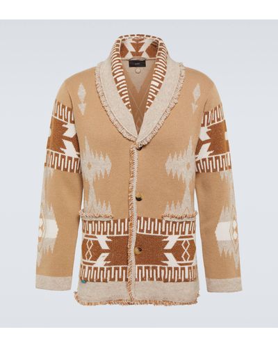 Alanui Icon Cashmere And Cotton Cardigan - Brown