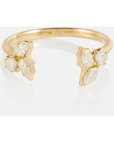 Jade Trau Posey 18kt Gold Ring With Diamonds - Metallic