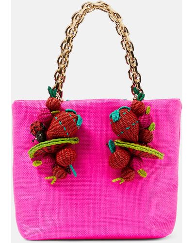 Aquazzura Strawberry Punch Mini Tote Bag - Pink