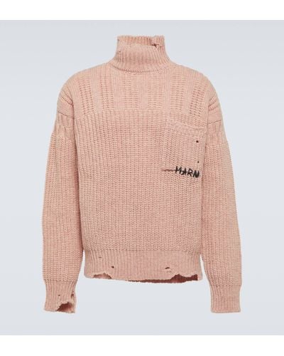 Pink turtleneck store sweater mens