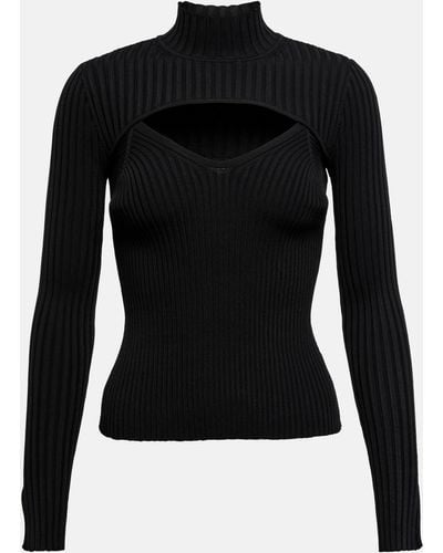 Jonathan Simkhai Ribbed-knit Layered Top - Black