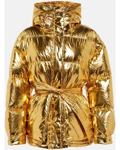 Perfect Moment Metallic Belted Down Parka