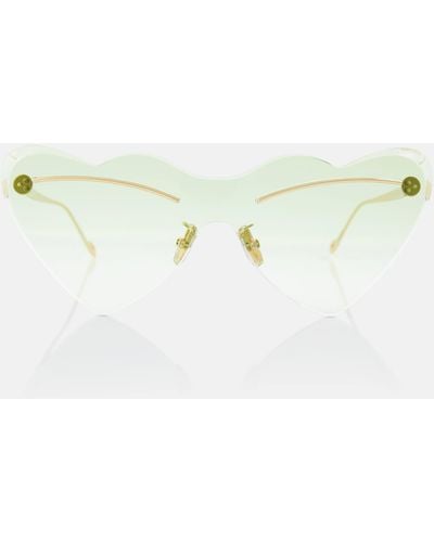 Loewe Paula's Ibiza Heart-shaped Sunglasses - Metallic