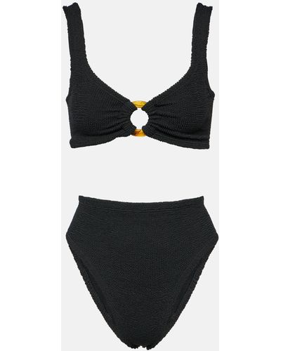 Hunza G Nadine Embellished Bikini - Black