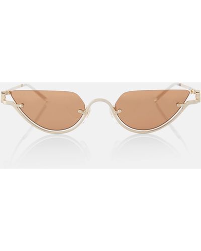 Gucci Double G Cat-eye Sunglasses - White