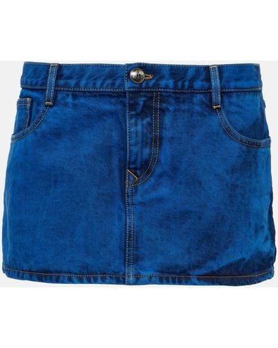 Vivienne Westwood Low-rise Denim Miniskirt - Blue