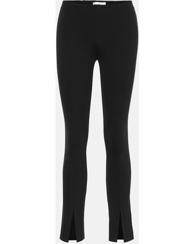 The Row Thilde Stretch-jersey leggings - Black