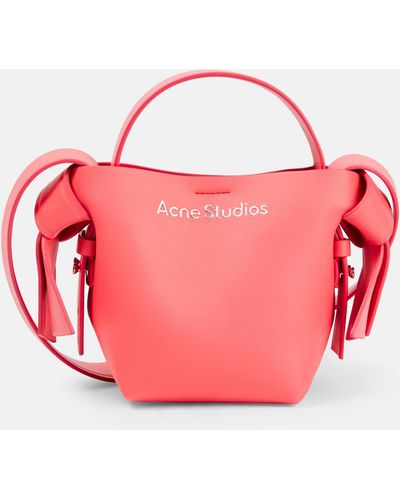 Acne Studios Musubi Mini Leather Crossbody Bag - Pink