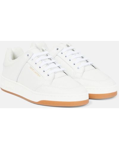 Saint Laurent Sl/61 Leather Low-top Sneakers - White