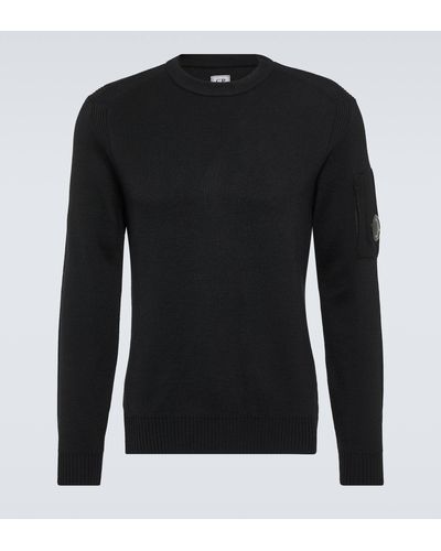 C.P. Company Wool-blend Sweater - Black