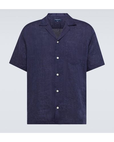 Frescobol Carioca Angelo Linen Shirt - Blue
