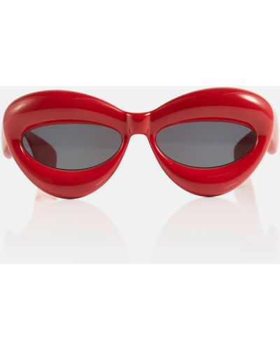 Loewe Cat-Eye-Sonnenbrille Inflated - Rot
