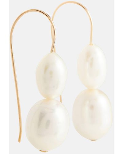 Sophie Buhai 14kt Gold Earrings With Pearls - White