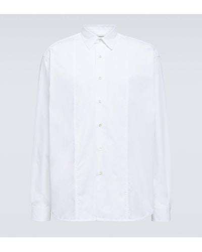 Lanvin Oversized Cotton Poplin Shirt - White