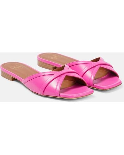 Malone Souliers Perla Leather Sandals - Pink