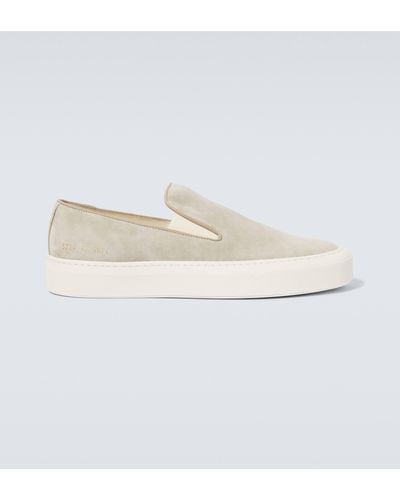 Common Projects Suede Slip-on Sneakers - White