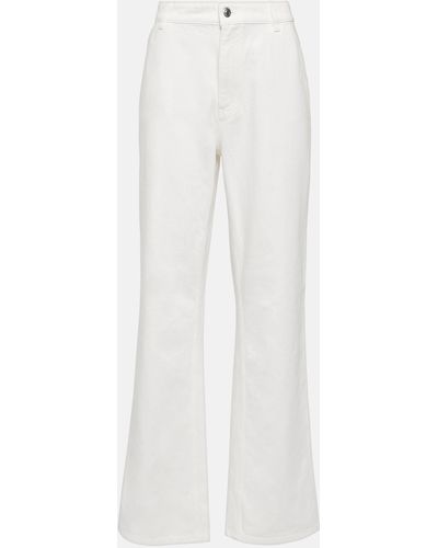 Loro Piana High-rise Wide-leg Jeans - White