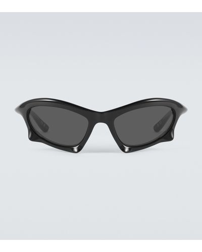 Balenciaga Eckige Sonnenbrille Bat - Schwarz