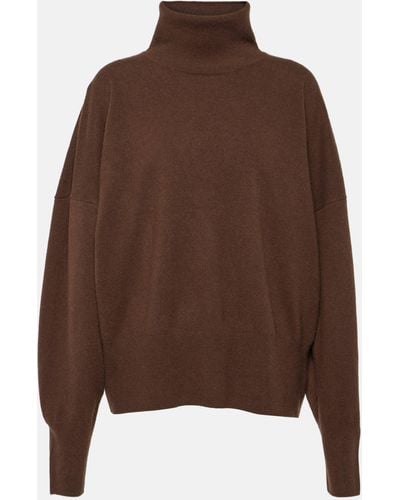 Totême Cashmere Turtleneck Sweater - Brown